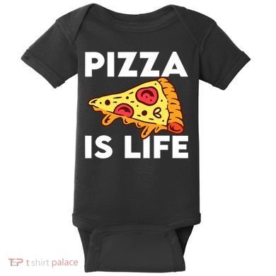 Pizza Is Life Baby Bodysuit