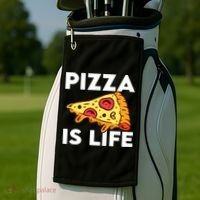 Pizza Is Life Golf Towel thumb 2