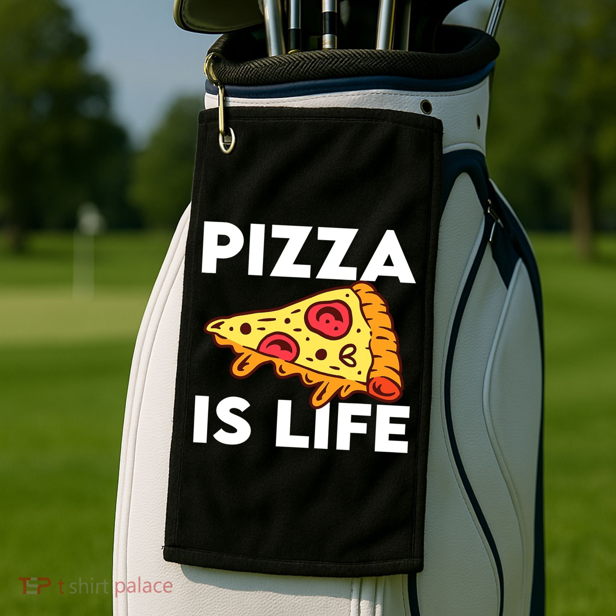 Pizza Is Life Golf Towel