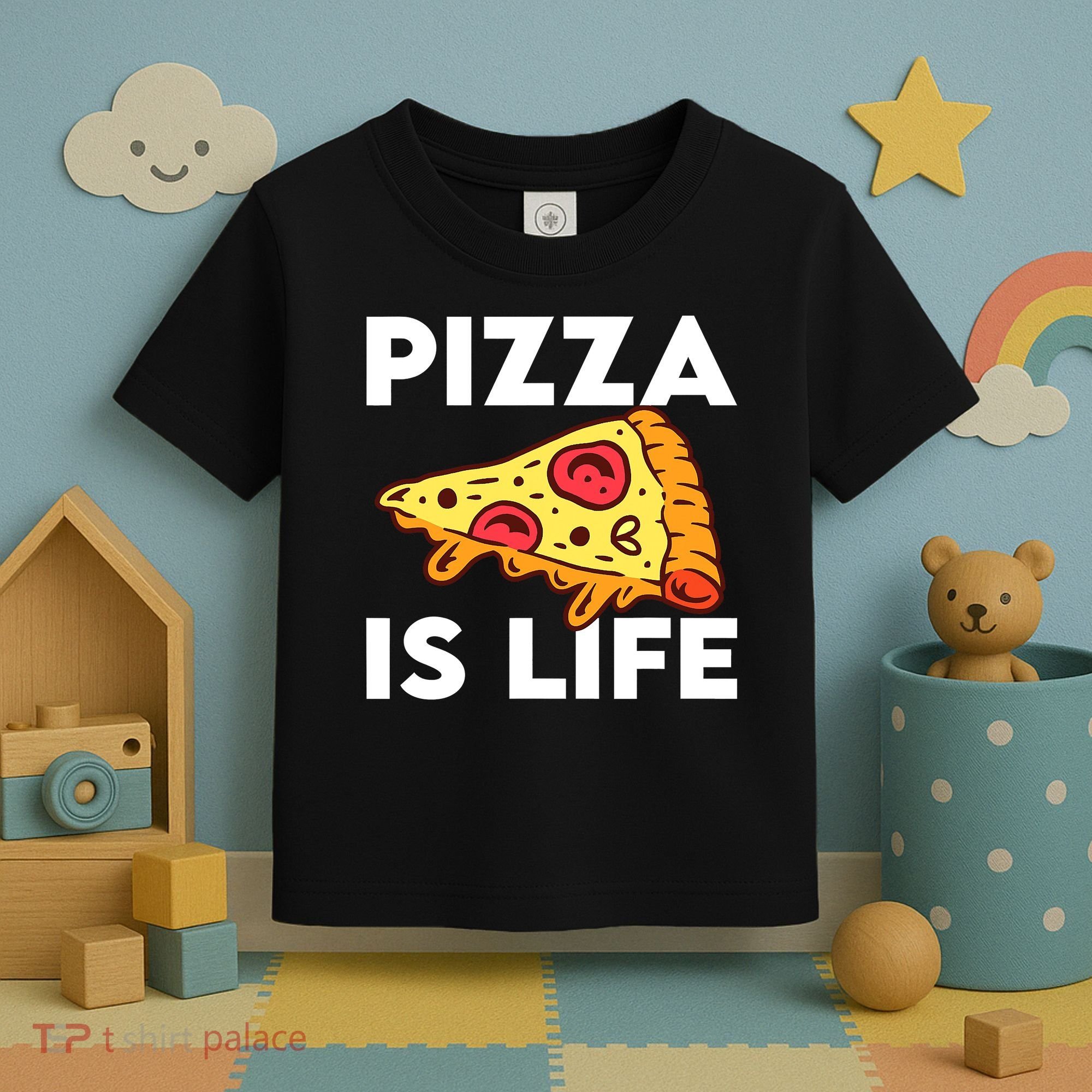 Pizza Is Life Toddler T-Shirt