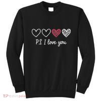 Ps I Love You Day ValentineS Day Purple Heart Women Sweatshirt thumb 0