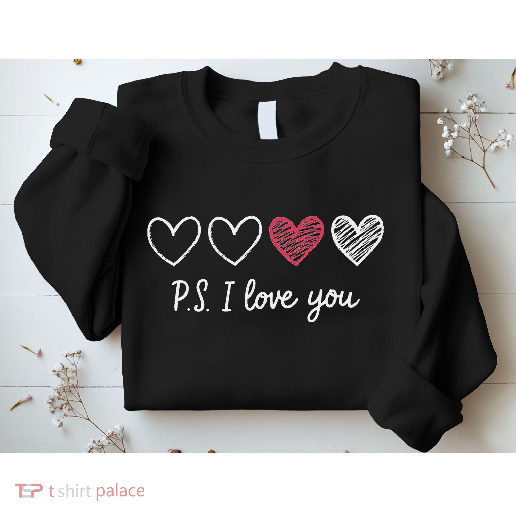 Ps I Love You Day ValentineS Day Purple Heart Women Sweatshirt