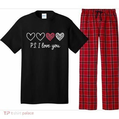 Ps I Love You Day ValentineS Day Purple Heart Women Pajama Set