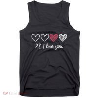 Ps I Love You Day ValentineS Day Purple Heart Women Tank Top thumb 0
