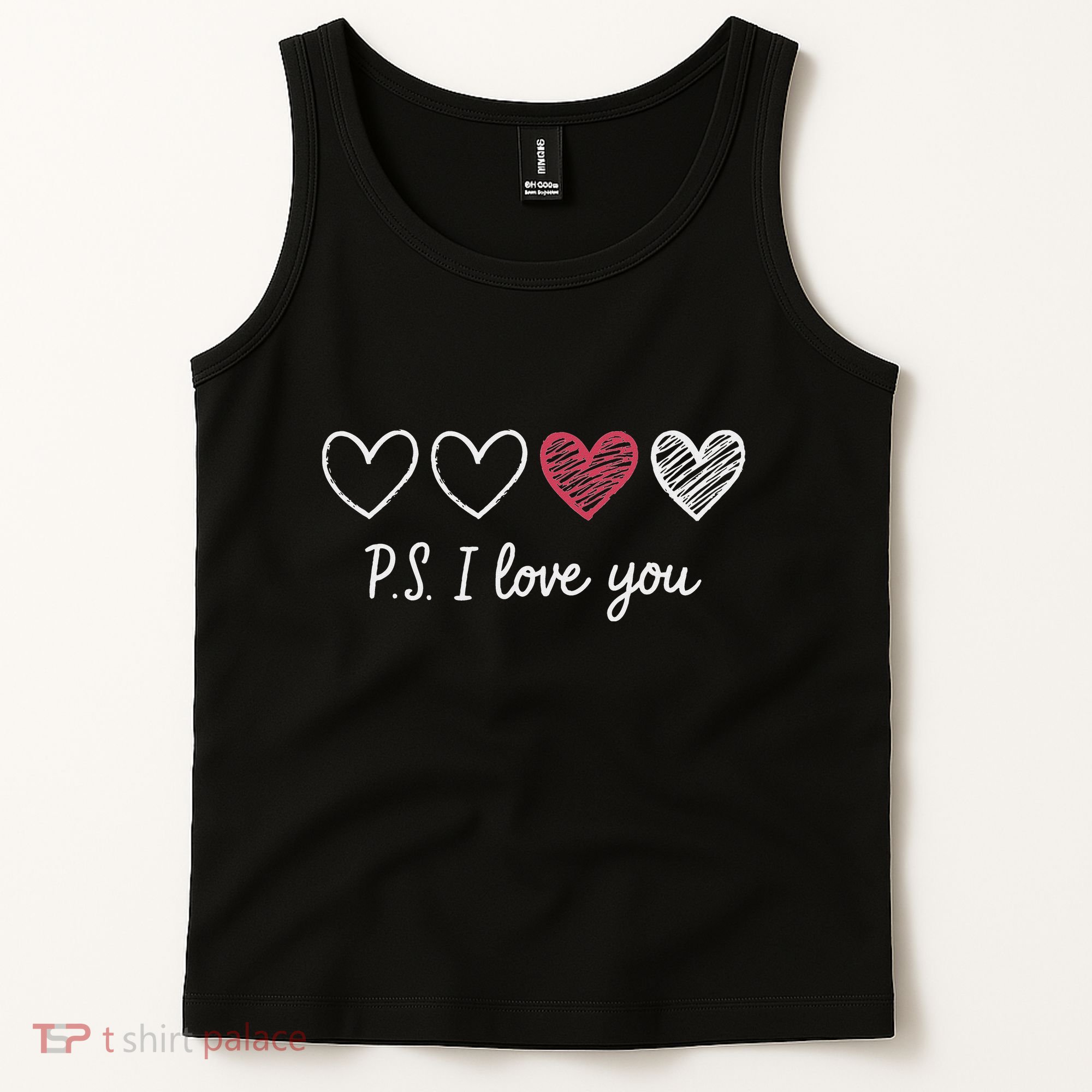 Ps I Love You Day ValentineS Day Purple Heart Women Tank Top