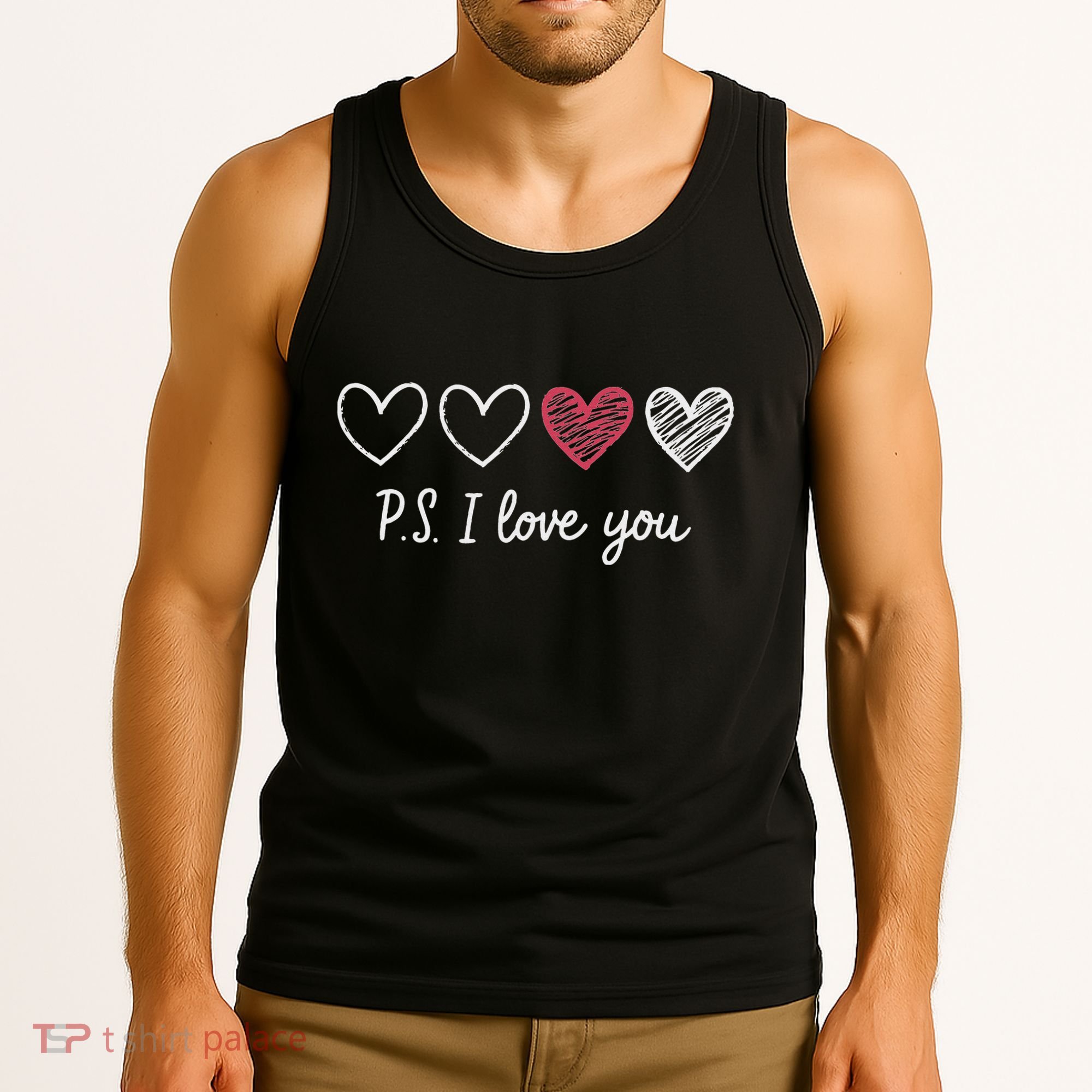 Ps I Love You Day ValentineS Day Purple Heart Women Tank Top