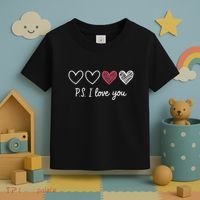 Ps I Love You Day ValentineS Day Purple Heart Women Toddler T-Shirt thumb 3
