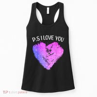 Ps I Love You Day ValentineS Day Purple Heart Women Women's Tank Top thumb 0