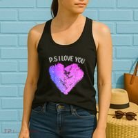 Ps I Love You Day ValentineS Day Purple Heart Women Women's Tank Top thumb 2