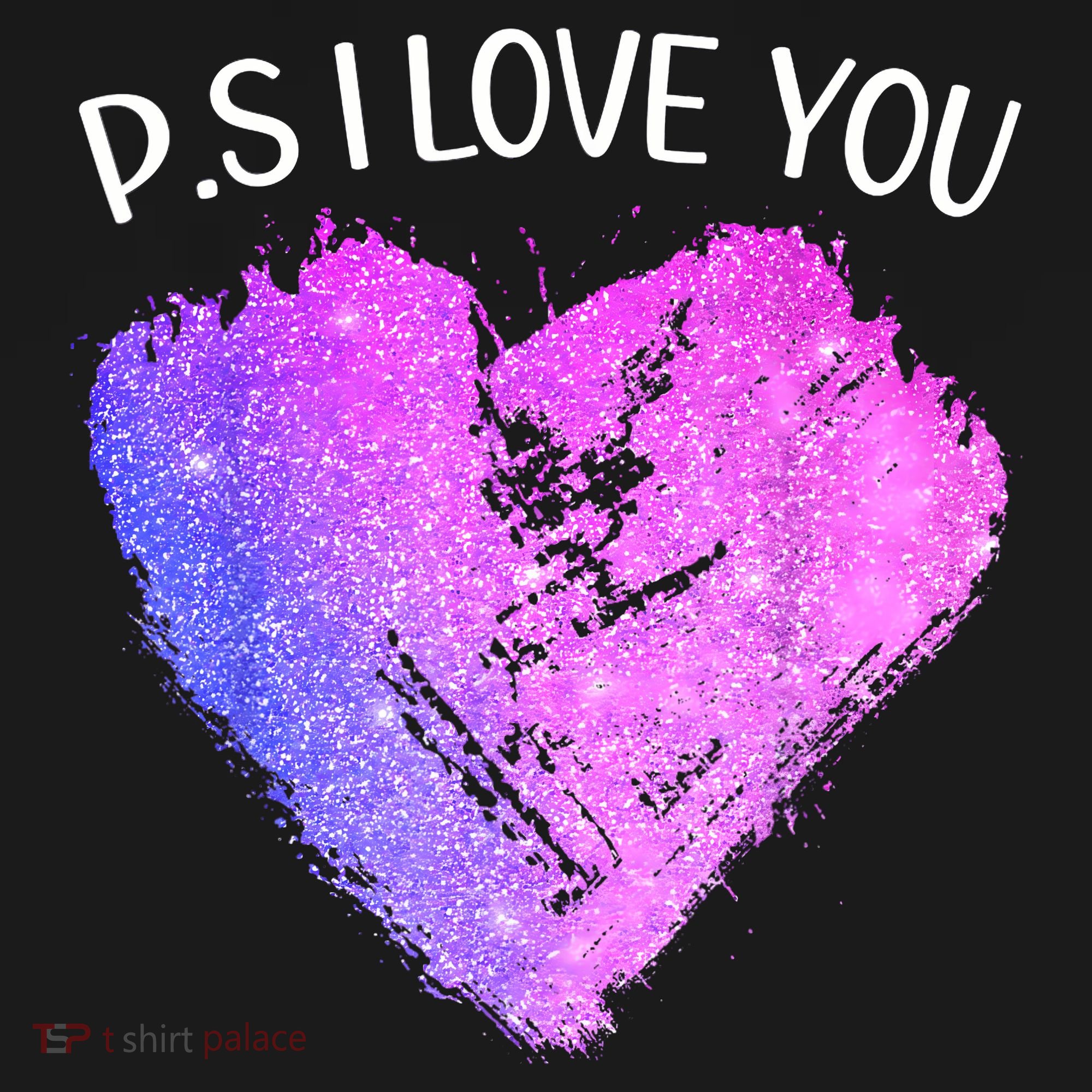 Ps I Love You Day ValentineS Day Purple Heart Women Women's Tank Top
