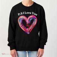 Ps I Love You Day ValentineS Day Purple Heart Women Women's Sweatshirt thumb 0