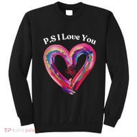 Ps I Love You Day ValentineS Day Purple Heart Women Sweatshirt thumb 0