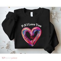 Ps I Love You Day ValentineS Day Purple Heart Women Sweatshirt thumb 2