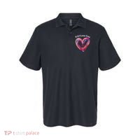 Ps I Love You Day ValentineS Day Purple Heart Women Polo thumb 0