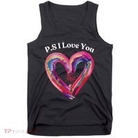 Ps I Love You Day ValentineS Day Purple Heart Women Tank Top thumb 0
