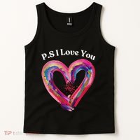 Ps I Love You Day ValentineS Day Purple Heart Women Tank Top thumb 2