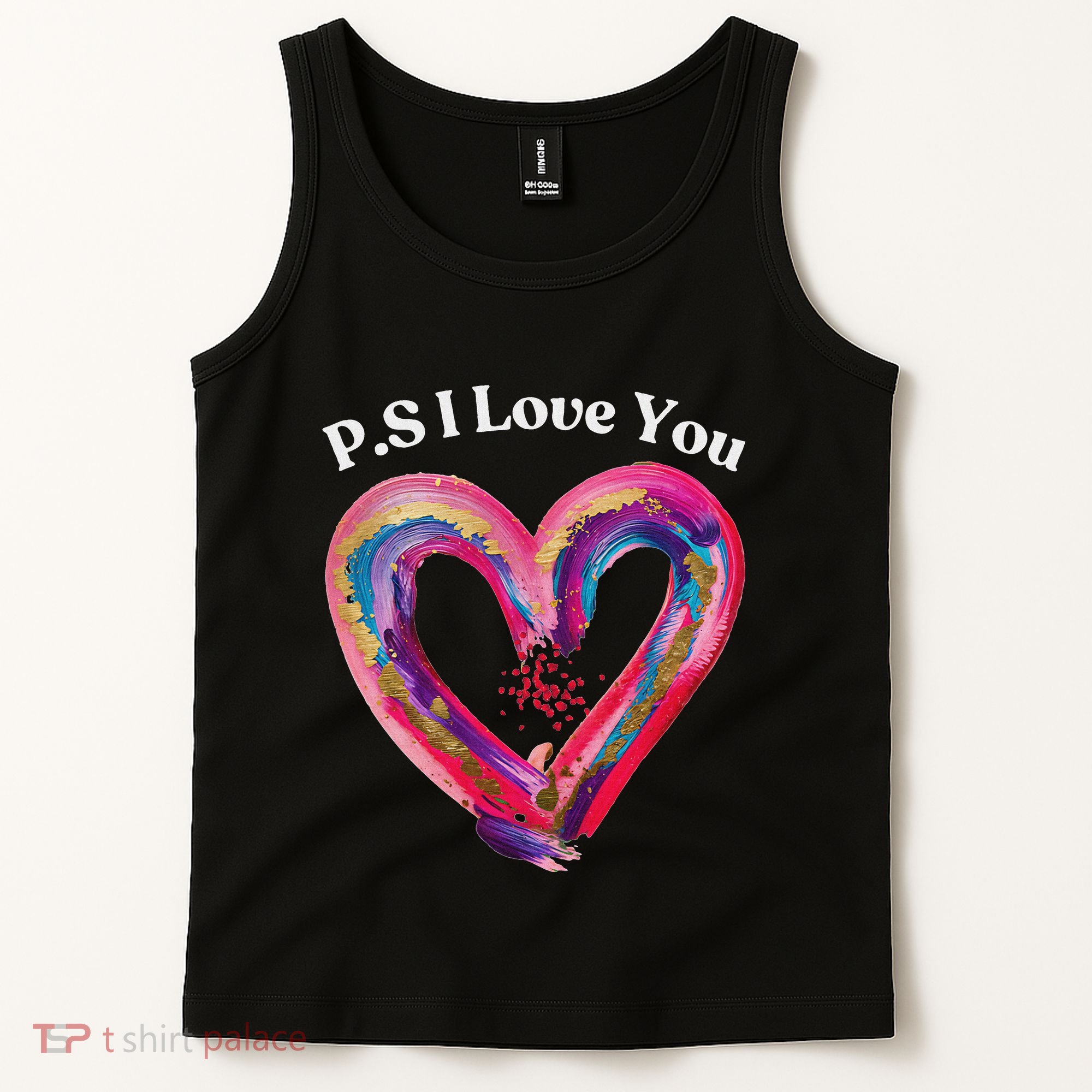 Ps I Love You Day ValentineS Day Purple Heart Women Tank Top