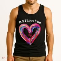 Ps I Love You Day ValentineS Day Purple Heart Women Tank Top thumb 3