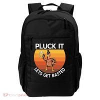 Pluck It Lets Get Basted Turkey Gift Backpack thumb 0