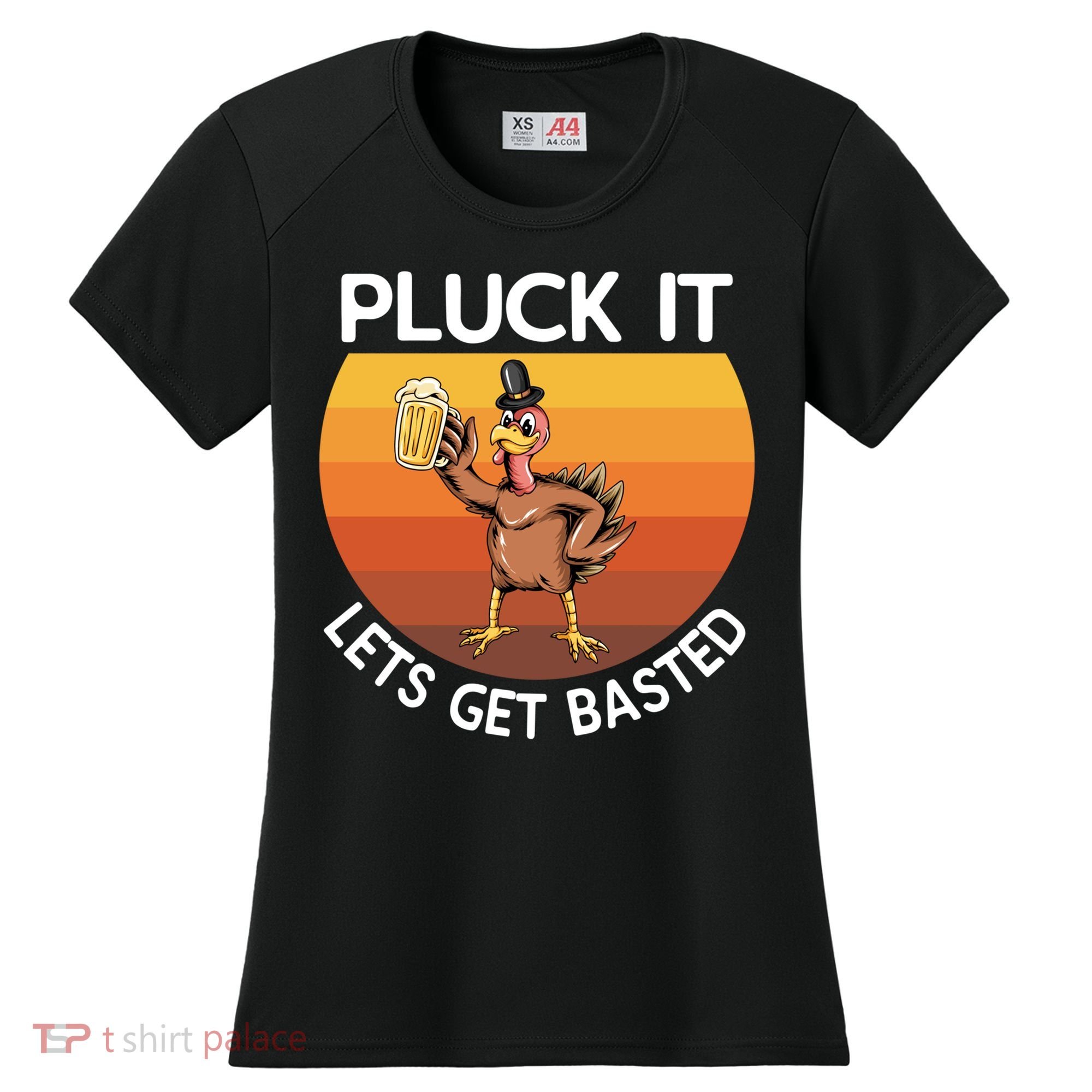 Pluck It Lets Get Basted Turkey Gift Women's Cooling Performance Crew T-Shirt