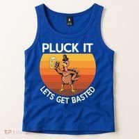 Pluck It Lets Get Basted Turkey Gift Tank Top thumb 2