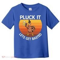Pluck It Lets Get Basted Turkey Gift Toddler T-Shirt thumb 0