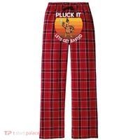 Pluck It Lets Get Basted Turkey Gift Women's Flannel Plaid Pajama Pants thumb 0