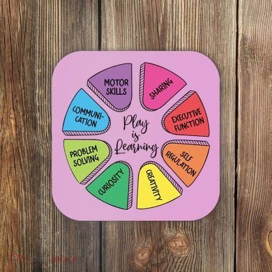 Play Is Learning Teacher Appreciation Coaster