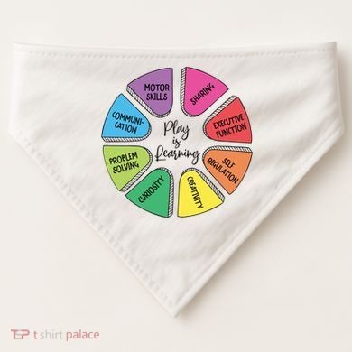 Play Is Learning Teacher Appreciation USA-Made Doggie Bandana