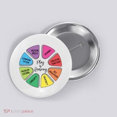 Play Is Learning Teacher Appreciation Button