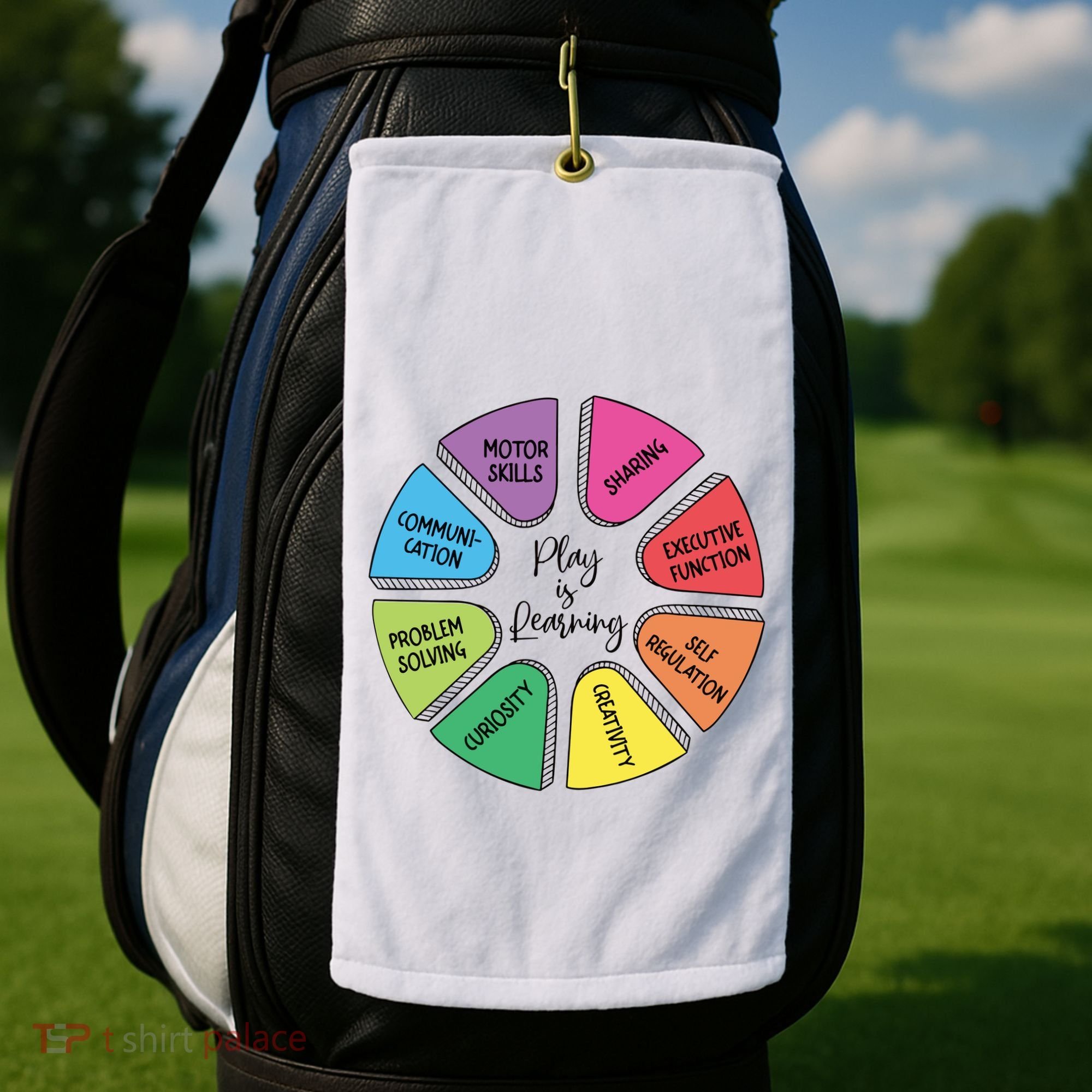 Play Is Learning Teacher Appreciation Golf Towel