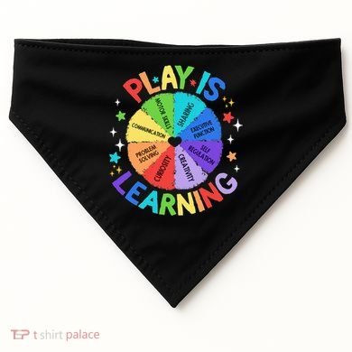 Play Is Learning Teachers Preschool USA-Made Doggie Bandana