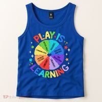 Play Is Learning Teachers Preschool Tank Top thumb 2