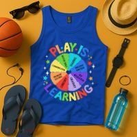 Play Is Learning Teachers Preschool Tank Top thumb 4