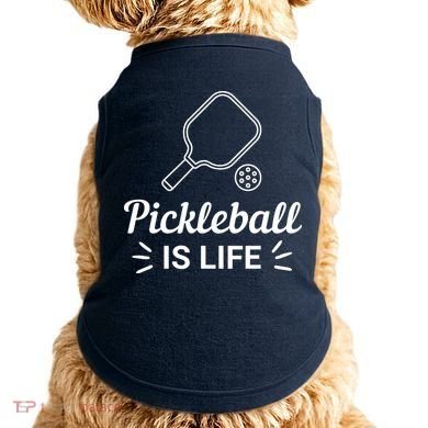 Pickleball Is Life Dink Enthusiast Gift. Doggie Tank