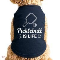 Pickleball Is Life Dink Enthusiast Gift. Doggie Tank thumb 0