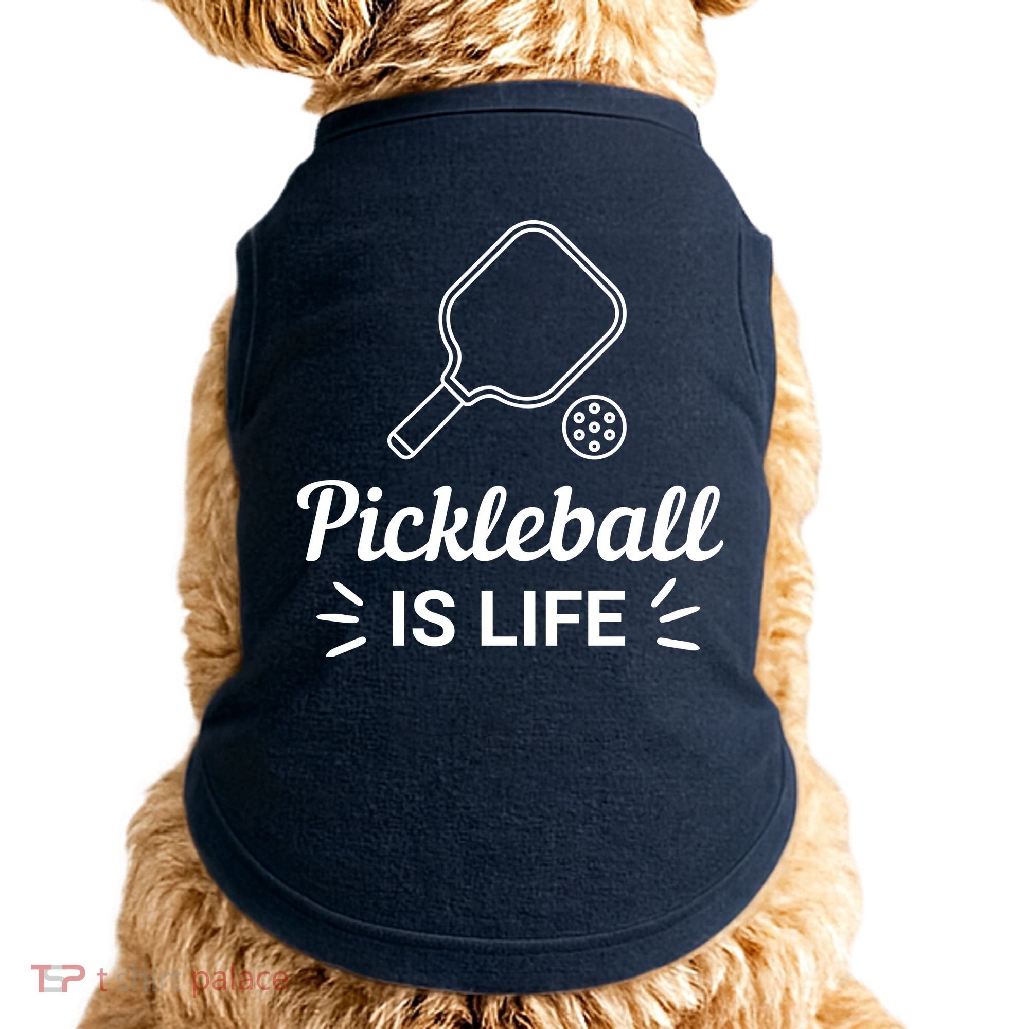 Pickleball Is Life Dink Enthusiast Gift. Doggie Tank