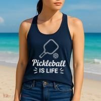 Pickleball Is Life Dink Enthusiast Gift. Women's Tank Top thumb 2