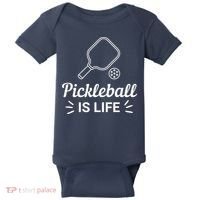 Pickleball Is Life Dink Enthusiast Gift. Baby Bodysuit thumb 0