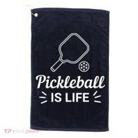 Pickleball Is Life Dink Enthusiast Gift. Golf Towel thumb 0