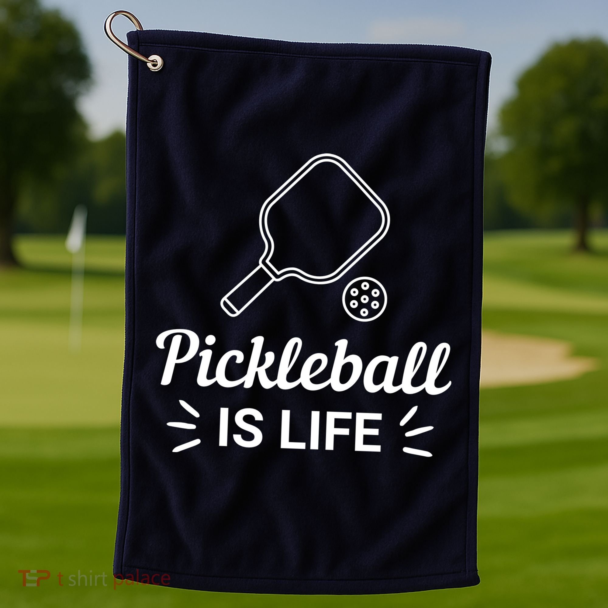 Pickleball Is Life Dink Enthusiast Gift. Golf Towel