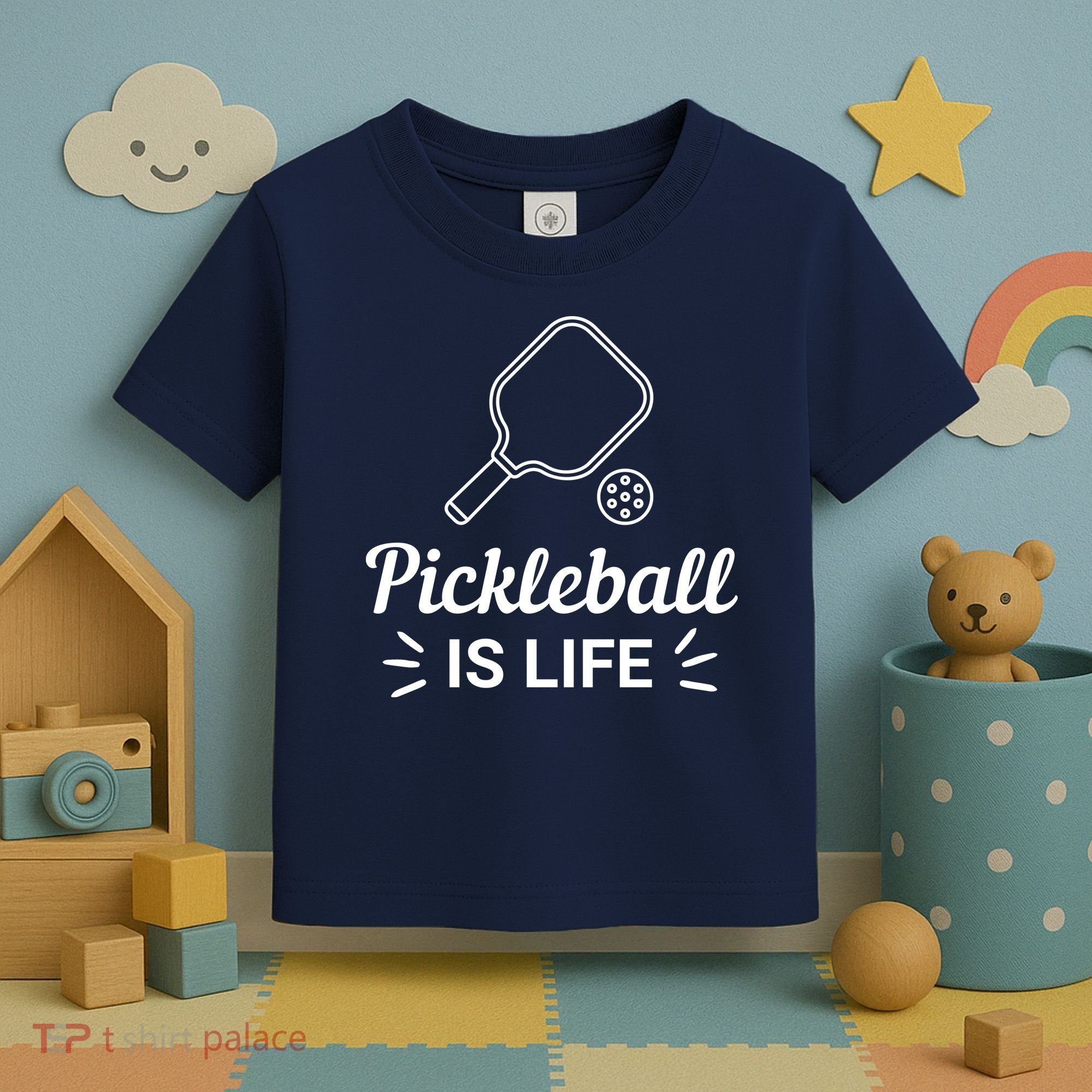 Pickleball Is Life Dink Enthusiast Gift. Toddler T-Shirt