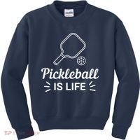 Pickleball Is Life Dink Enthusiast Gift. Kids Sweatshirt thumb 0