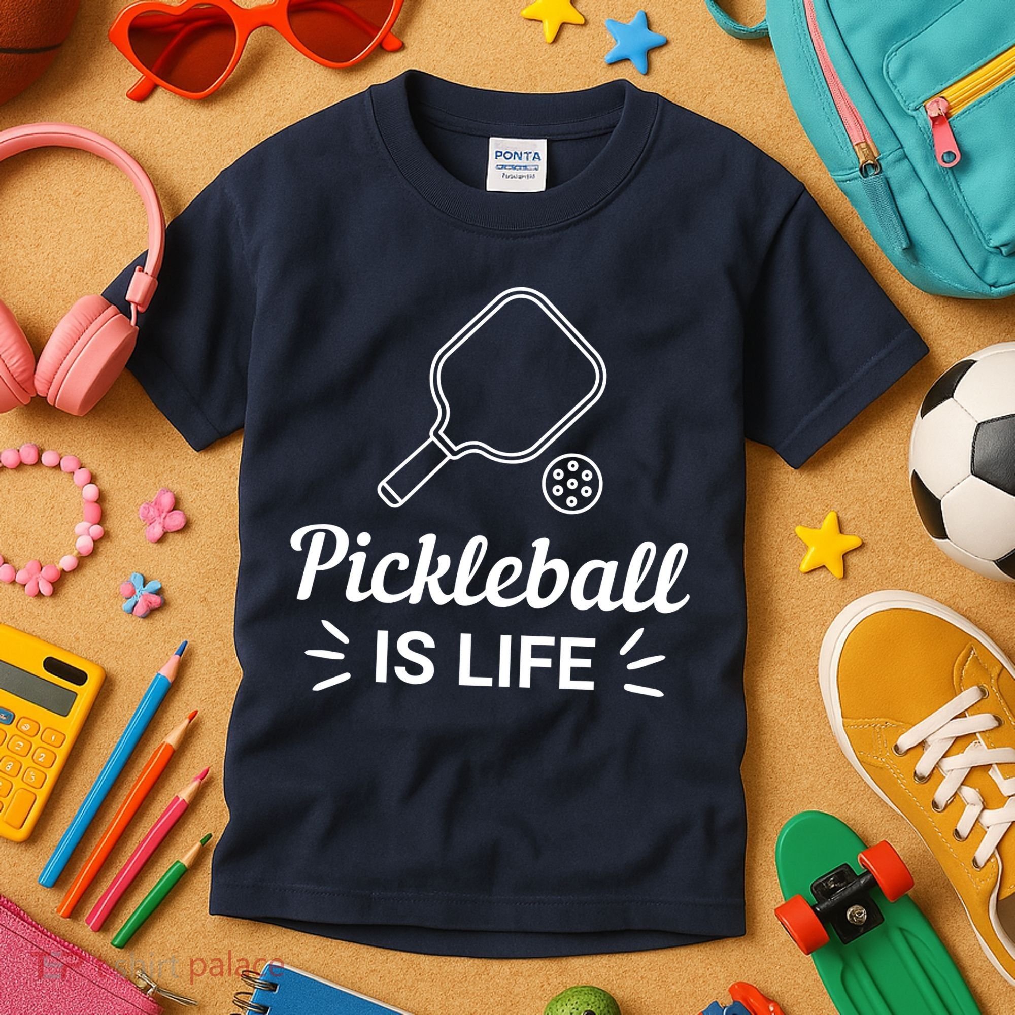 Pickleball Is Life Dink Enthusiast Gift. Kids T-Shirt