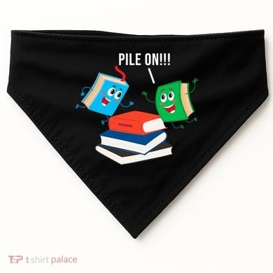 Pile On Books USA-Made Doggie Bandana