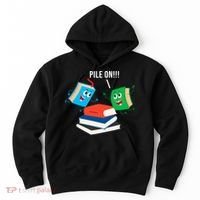 Pile On Books Hoodie thumb 0