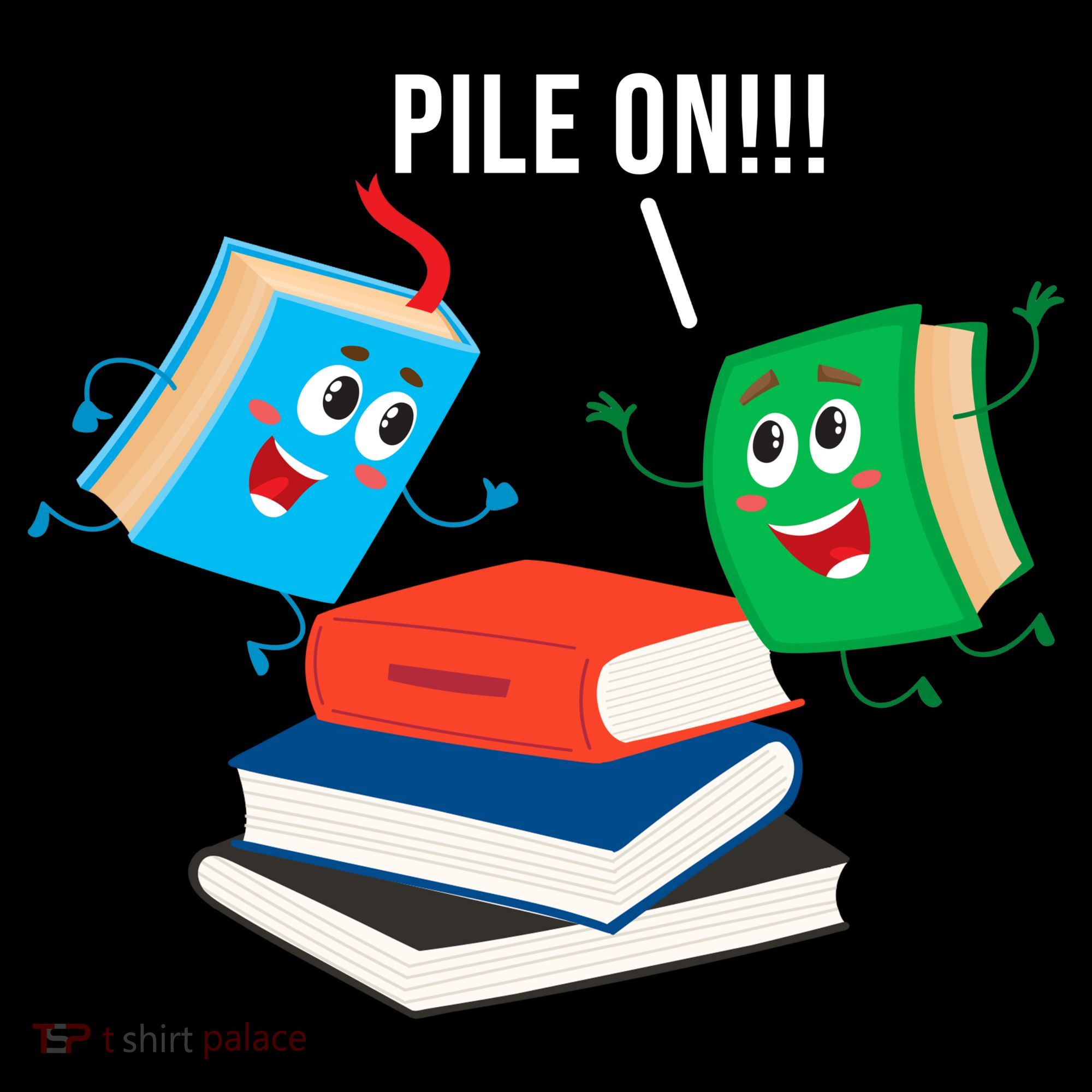 Pile On Books Hoodie