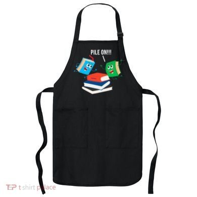 Pile On Books Apron