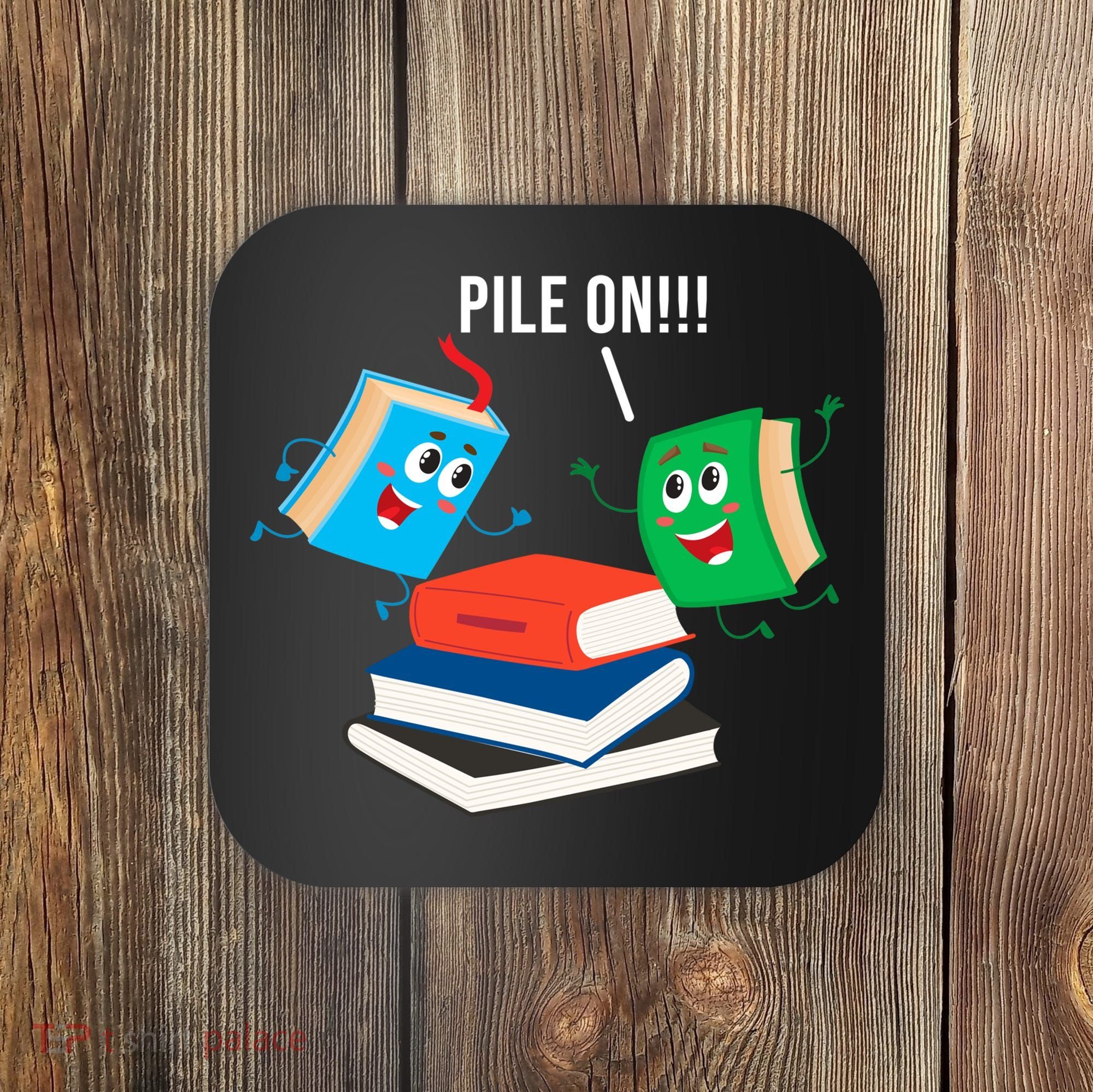 Pile On Books Coaster