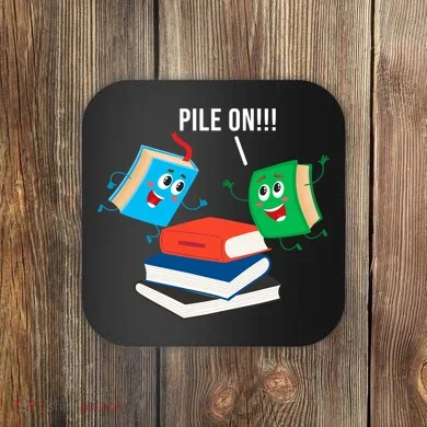 Pile On Books Coaster
